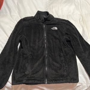 North face black fleece jacket (size medium)